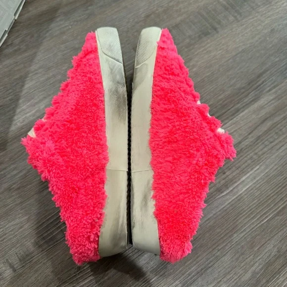 Golden Goose Superstar Sabot Fuchsia White Slip On Shearling Sneakers - Picture 9 of 15